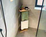 Free Standing Towel Holder with Shelf