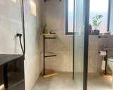 Free Standing Towel Holder with Shelf