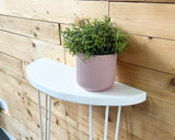 White & Gold Semi Circle hairpin console