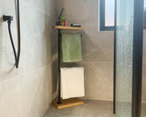 Free Standing Towel Holder with Shelf