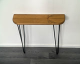 Rounded Edge Narrow Console Table