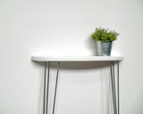 White & Gold Semi Circle hairpin console
