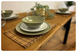 handmade industrial dining table