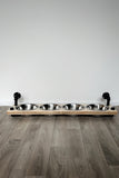 4 bowl wall mounted pet feeder