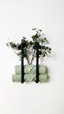 Industrial Wall Mounted Towel Holder - Handmade Iron Pipe Towel Rack