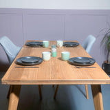 Extending Dining Table - Solid Oak - Scandi Style