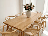Extending Dining Table - Solid Oak - Scandi Style