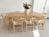 Extending Dining Table - Solid Oak - Scandi Style