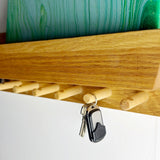 Oak Shelf with Pegs, Picture Shelf and Lead Holders