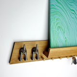 Oak Shelf with Pegs, Picture Shelf and Lead Holders