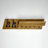 Oak Shelf with Pegs, Picture Shelf and Lead Holders