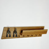 Oak Shelf with Pegs, Picture Shelf and Lead Holders