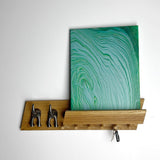Oak Shelf with Pegs, Picture Shelf and Lead Holders