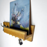 Oak Shelf with Pegs, Picture Shelf and Lead Holders