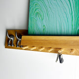 Oak Shelf with Pegs, Picture Shelf and Lead Holders