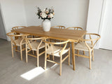 Extending Dining Table - Solid Oak - Scandi Style
