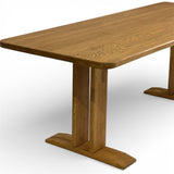Dining Table - Solid Oak - T Frame Legs