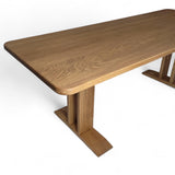 Dining Table - Solid Oak - T Frame Legs
