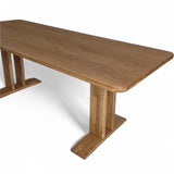 Dining Table - Solid Oak - T Frame Legs