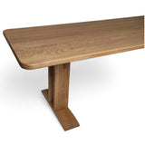Dining Table - Solid Oak - T Frame Legs