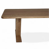 Dining Table - Solid Oak - T Frame Legs