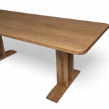 Dining Table - Solid Oak - T Frame Legs