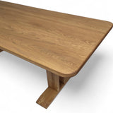 Dining Table - Solid Oak - T Frame Legs