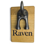 Personalised Dog Lead Holder - Custom Oak Dog Leash Hook - Engraved Dog Lead Hanger - Wooden Wall Hook - Dog Gift - Pet Storage