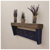Rustic Coat Hook with shelf - knightsmaide